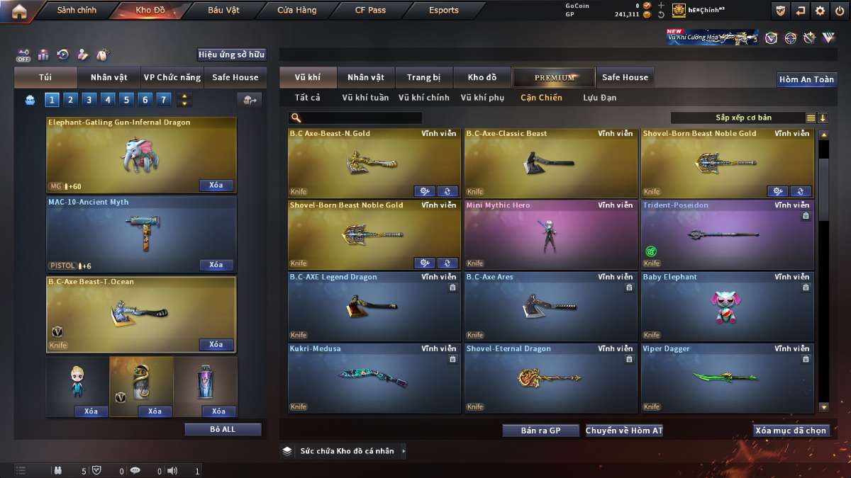 shop acc cf uy tin gia re